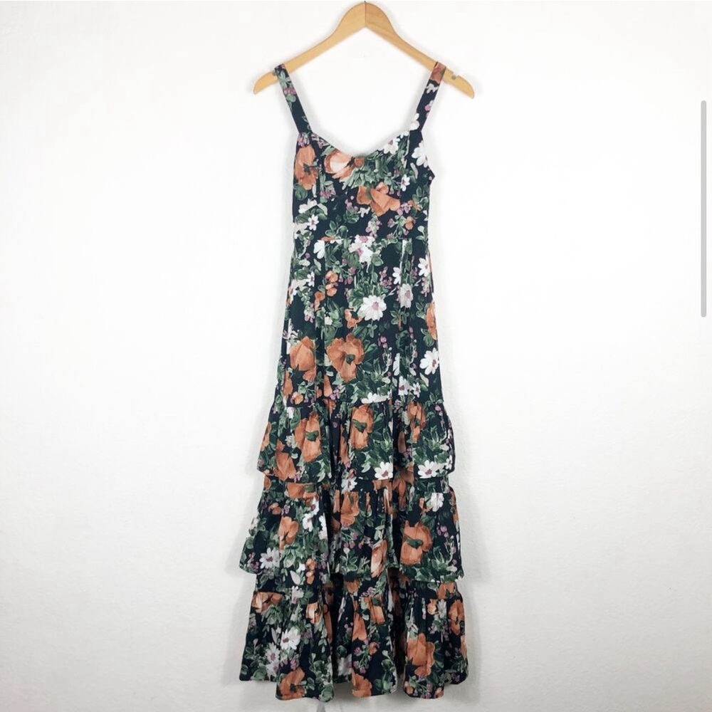 Abercrombie & Fitch floral maxi dress - L